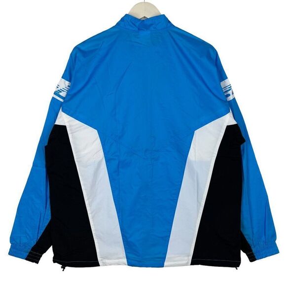 New Reebok Classic Men US XL Blue Windbreaker Track Jacket Zip Up Long Sleeve - Picture 13 of 16